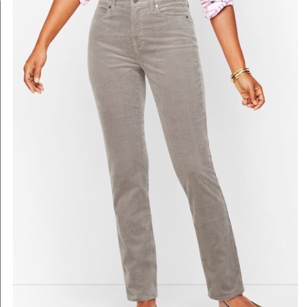 Talbots Flawless Corduroy Gray Pants
